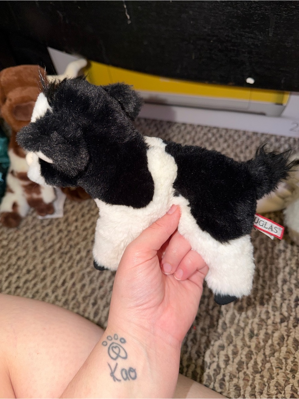Douglas Black & White Plush Cow - Douglas